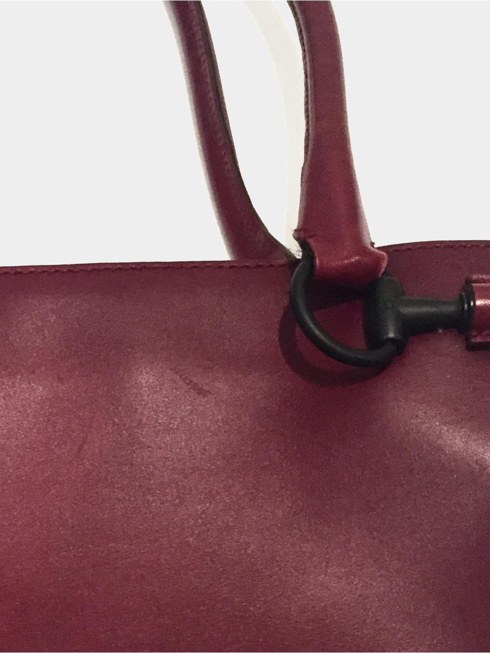 Authentic Gucci Burgundy Leather Shoulder Bag — Made in Italy - Picture 3 of 14